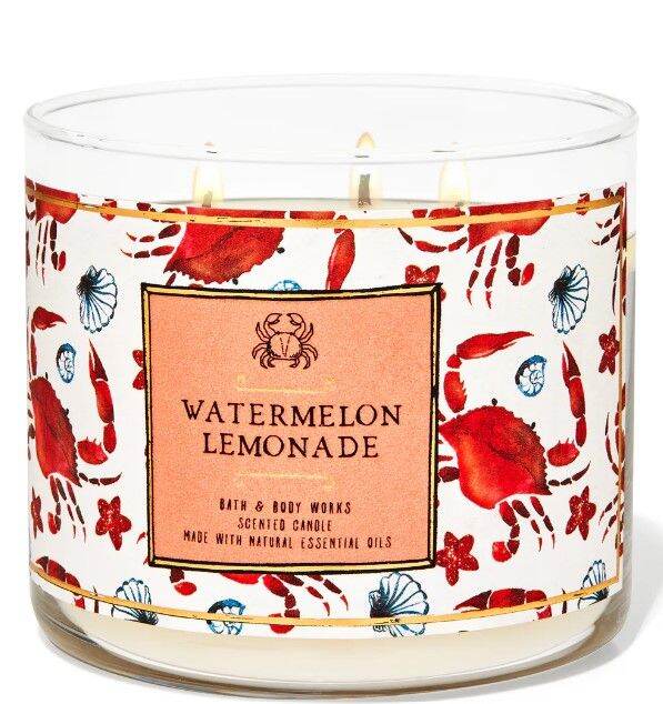 Bath & Body Works White Barn WATERMELON LEMONADE 3Wick Candle Lazada