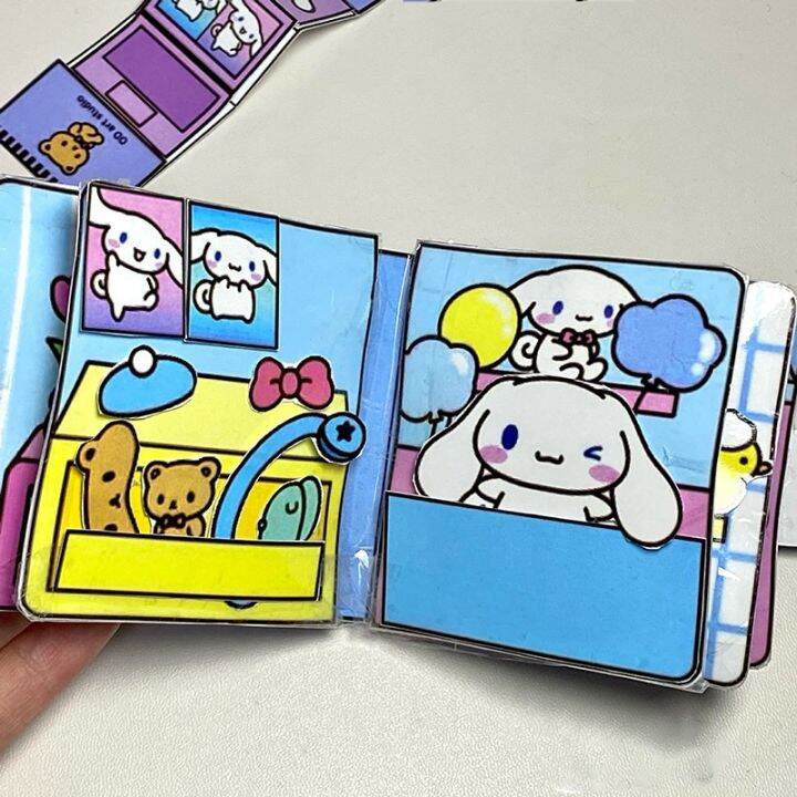 select-sea-หนังสือของเล่นซานริโอ้-diy-sanrio-แฮนด์เมด-กึ่งสําเร็จรูป-แต่งตัวเกม-ของเล่นเด็ก-ของเล่นแฮนด์เมด