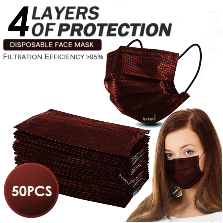 [ With Box ] Face Mask 3ply 50pcs Excellent Quality and New Design