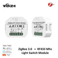 ◊✺✵ 1/2Gang Light Switch Module DIY Zigbee 3.0 RF 433 Mhz TimerWall Panels Wireless Remote Control Smart Life Tuya Alexa Google Home