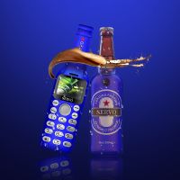 ✧✈ SERVO Wine bottle mini phone V8 bluetooth Dialer HD Telephone magic voice one key recorder small mobile phone Russian language