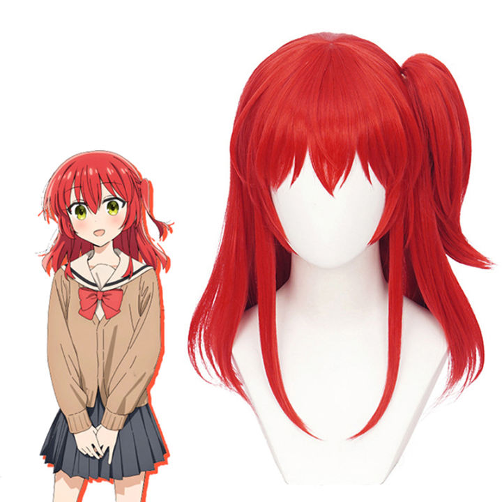 HF Anime Bocchi The Rock Cosplay Gotou Hitori Cosplay Red Hair Wigs ...
