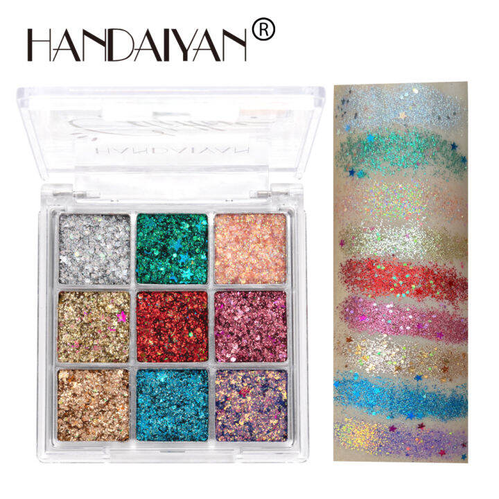 handaiyan-elecool-official-store-1-3-ชิ้น-เซ็ต-glitter-อายแชโดว์เลื่อมเจลชุดติดทนนานกันน้ำไม่ถอดแต่งหน้าสำหรับใบหน้า-body-stage-แต่งหน้าเลื่อมอายแชโดว์เครื่องสำอาง