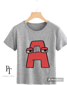 Alphabet Lore D Dylan T-Shirt, Children Costume Shirts, Kids