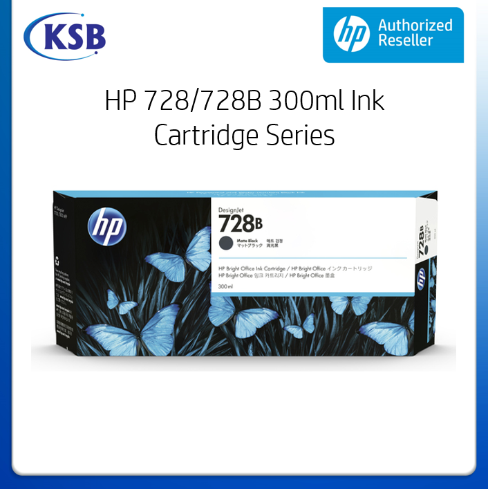 HP 728/728B 300-ml Ink Cartridge Series 3WX30A F9K15A F9K16A F9K17A  Lazada
