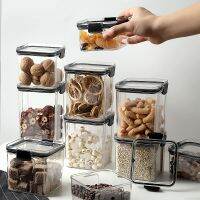 Kitchen Storage Box Food Organizer Container Refrigerator Crisper Noodles Miscellaneous Grains Transparent Plastic Sealed Jar