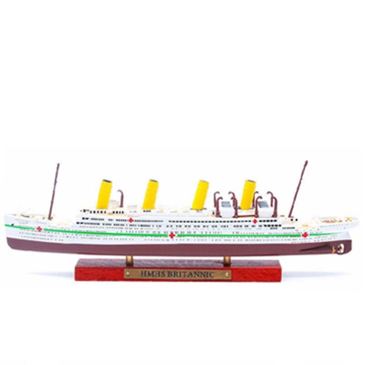 21cm-cruise-titan-sister-royal-britannic-medical-ship-model-ocean-liner-alloy-ship-metal-boat-model-toy-collectible