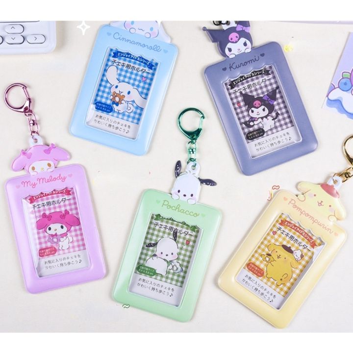 Cartoon Sanrio Kuromi Melody Cinnamoroll Student Bus Card Holder Love ...