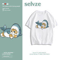 2023 newSELVZE （พร้อมส่งจากกทม มาถึงใน 3วัน）print T-shirt การ์ตูนน่ารักพิมพ์เสื้อยืดชายและหญิงหลวมแขนสั้น oversize T0119