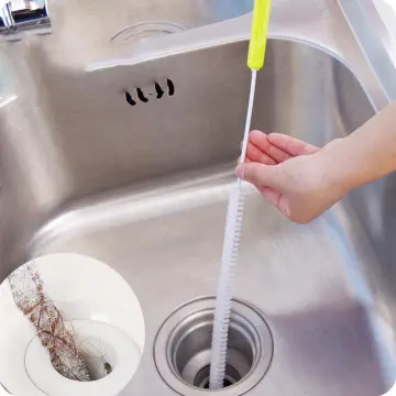 Pipe Dredging Brush Bathroom Hair Sewer Sink Cleaning Brush Cleaner  Flexible