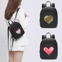 2022 Fashion Women Mini Backpack Multifunction Small Backpacks Casual Simple Love Printing Student Bookbags Travleing  Rucksack 【AUG】