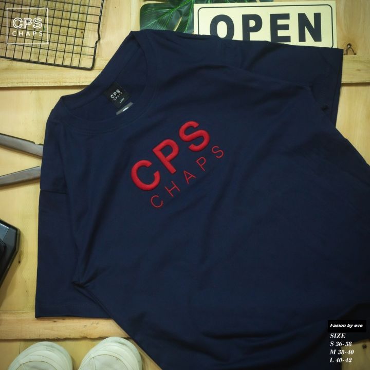 เสื้อยืด-cps-chap-ปักนูน-์no-40-ช-ญ-มีเก็บเงินปลายทาง