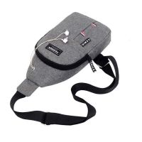 Wj0010 Mens Fashion Sling Bag Mens Shoulder Bag Shoulder Bag There Is A Headset &amp; USB Hole