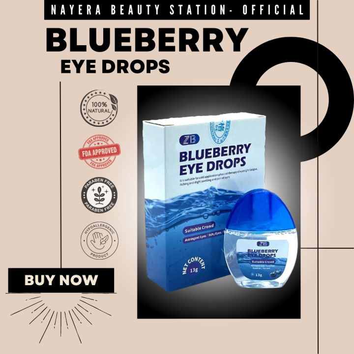 Original Blueberries Eye Drops for Clear Vision Dry Eyes Congestion