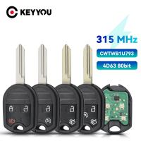 [Car Parts] KEYYOU CWTWB1U793กุญแจรถระยะไกล4/5ปุ่ม Fob 315เมกะเฮิร์ตซ์ชิป4D63สำหรับฟอร์ด F LEX Explorer ราศีพฤษภมัสแตง2010 2011 2012 2013ขึ้น