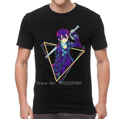 Sword Art Online T-Shirt Men Novelty T Shirt Short Sleeve Anime Manga Sao Kirito Kirigaya Kazuto Tshirt Cotton Tee Top