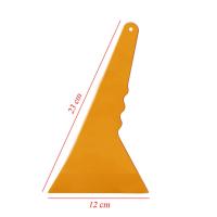 CNGZSY 5pcs Car Film Tools Triangle Plastic Yellow Scraping Applicator Sharp Squeegee Bubble Scraper For Car Film Wrapping 5A01