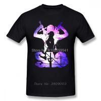 Sword Art Online T Shirt Sao Tshirt Fun Casual T-Shirt Percent Cotton Short-Sleeve Printed Male Oversize Anime Tees