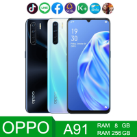 OPPO A91 (แรม8 รอม 256 GB.) รองรับชาร์จไว 20W Fast Charging หน้าจอHD 6.4 นิ้ว (ติดฟิลม์กระจกให้ฟรี）รับประกันร้าน 1 ปี