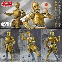 Model โมเดล ของแท้ 100% Bandai Meishou Movie Realization จากหนังดัง Star Wars สตาร์ วอร์ส C-3PO ซีทรีพีโอ Honyaku Karakuri Translation Mechanism Ver Original from Japan Figma ฟิกม่า ขยับแขน-ขาได้ ของขวัญ อนิเมะ การ์ตูน มังงะ Doll ตุ๊กตา Figure ฟิกเกอร์