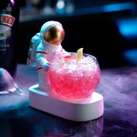 【CW】✓¤  Night Spaceman Cocktail Mug Mixed Wine Drinking Glasses Barware Nightclub Glowing Cup