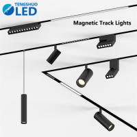 TengShuo LED ไฟราง led แทรคไลท์ ที่ทันสมัยแม่เหล็กติดตามโคมไฟออกแบบ Led แม่เหล็กในร่มเพดานติดตามแสงทางเดินจุดไฟติดตามสปอตไล