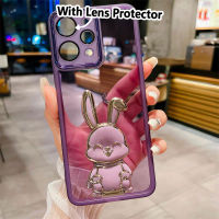 การ์ตูนกระต่ายน่ารัก KOSLAM กับฟิลม์นิรภัยสำหรับเลนส์เคสโทรศัพท์ซิลิโคนใสสำหรับ Xiaomi Redmi 12 4กรัม12C A2 A1 10C 10A 9A 9C Note 12G 5G 12 Pro 12 Pro + Note 11S 11 Pro 5G 4G 11 Pro + Note 10 5G 10 Pro 9S 9 Pro กรอบโทรศัพท์เทอร์โม TPU นิ่มสไตล์ใหม่มีในสต็