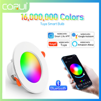 CORUI Drive Bluetooth-Compatible LED Smart Light RGB Dimmable Downlight Colorful 15W 10W Spot Lamp Smart Home. Bedroom Living Room2023