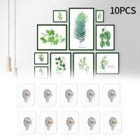 10 Pcs Photo Frame Hook Tile Wall Hang Hook 6cm Strong Non-Marking Hole-Free Sticker Hook For Home Decoration Accessories