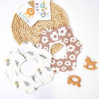 【DT】hot！ Kangobaby  My Soft Life  Super Cotton Muslin Baby Bib Breathable Newborn Burp