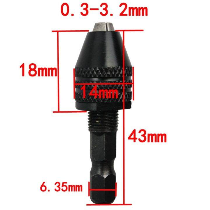 m8x0-75mm-multi-chuck-keyless-for-dremel-rotary-tools-0-3-3-2mm-collet-faster-bit-swaps-universal-mini-grinding-chucks