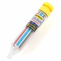 Penco 8colour crayon Yellow / สีเครยอน 8 สีในหนึ่งแท่ง ด้ามสีเหลือง แบรนด์ Penco จากประเทศญี่ปุ่น (HFT058-YE)