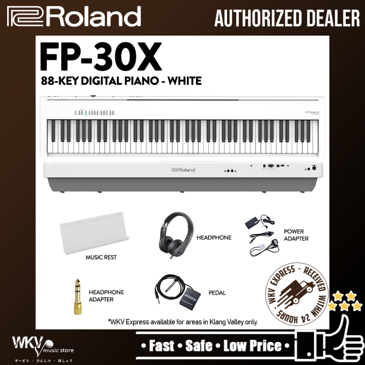 Roland FP30X 88 Key Digital Piano Portable Package Electric Weighted