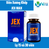 [HCM]Jex Max Joint giúp giảm đau nhức xương khớp 30 viên. Tem tích điểm 4 tặng 1