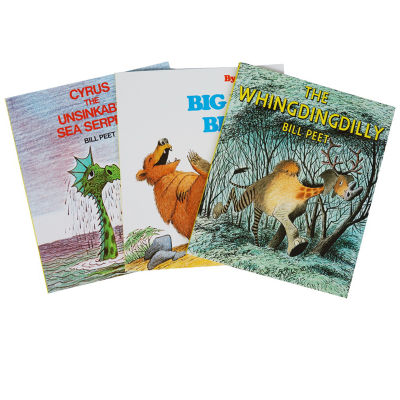 Original English version of Wang Peiyus stage 5 bill Peets famous picture book picture book 3 volumes, whigdingdilly / big bad Bruce / sea serpent