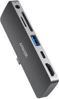 Anker USB C Hub สำหรับ iPad Pro, PowerExpand Direct 6-in-1 USB C Adapter, พร้อมการจ่ายพลังงาน 60W, พอร์ต HDMI 4K 60Hz, แจ็คหูฟัง 3.5 มม., พอร์ต USB 3.0, เครื่องอ่านการ์ด SD และ microSD