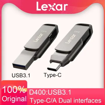 LEXAR D400 256G Cellphone USB Flash Drive Type-C + USB 3.1