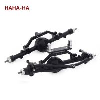 CNC Aluminum Alloy D90 Front Rear Axle Complete Set Black for 1/10 RC Crawler RC4WD Gelande II TF2  D90 D110 Yota II Axels Wall Stickers Decals