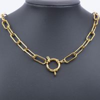 【DT】hot！ Heavy Duty Chain Necklace Gold/Silver Color Metal Chunky Choker Necklaces