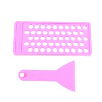 2Pc/Set Diy Lip Balm Lip Gloss Crafting Kit Wax Pouring Tray Spatula Scraper Set