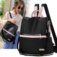 New Casual Oxford Backpack Women Black Waterproof Nylon School Bags for Teenage Girls High Quality Fashion Travel Tote Packbag