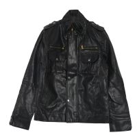 NWT Premium Mens Slim Top Designed Sexy PU Leather Short Jacket Coat