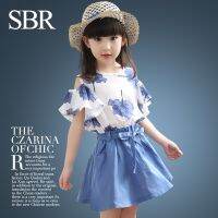 Girls Clothes Set Summer Flower Shirt Short Skirt 2 PCS Girl Clothing Sets for Girl Teen Kids Clothes 5 6 7 8 9 10 11 12 Years