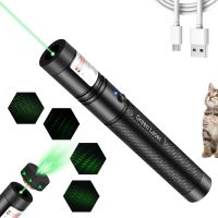 ☫ Green Laser Pointer Pet Toys laser flashlight Laser Pointer for Teaching Outdoor Hunting USB Rechargeable Laser Pointer Pen