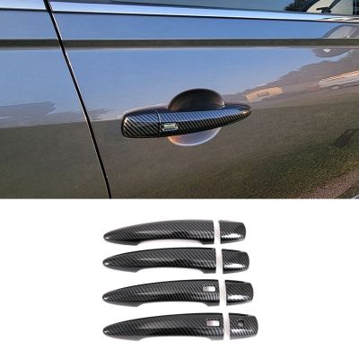 For Nissan Sylphy 2020 2021 2022 Car Outer Door Handle Cover Trim Stickers Accessories ,ABS Carbon Fiber