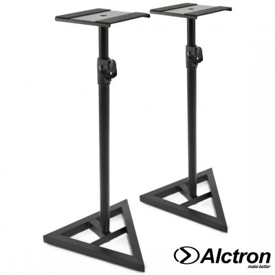 Alctron  MS120 Monitor Speaker Stand ขาตั้งลำโพงมอนิเตอร์ ขาตั้งลำโพง ฐานสามเหลี่ยม ปรับสูงได้ 6 ระดับ ความสูง 80 – 130 ซม. (1 คู่)