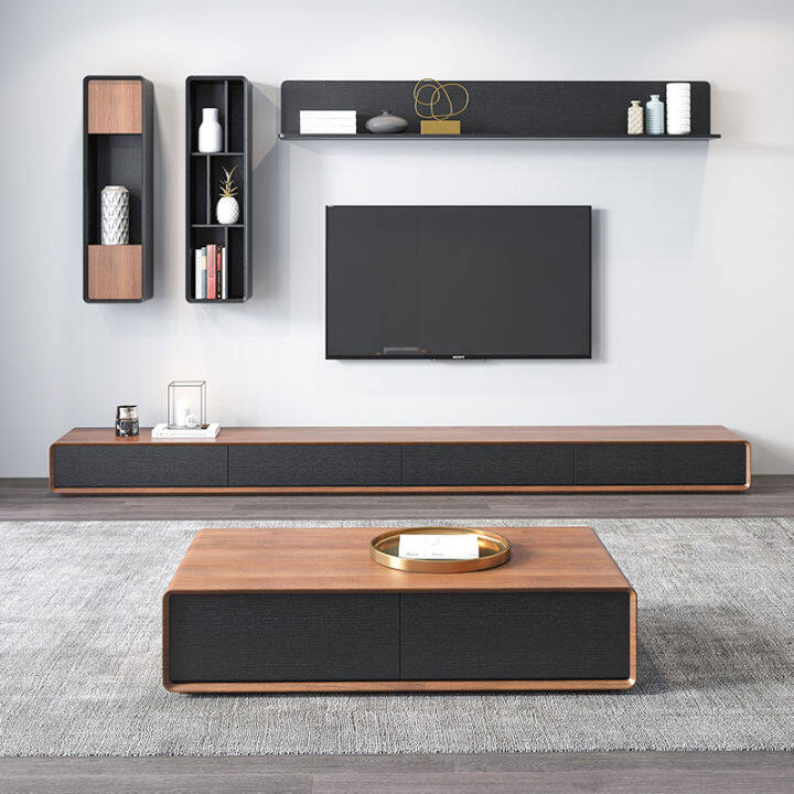 Nordic TV Cabinet Coffee Table Combination Modern Simple Living Room ...