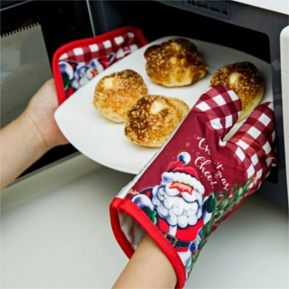 Baking Heat Insulation Potholder Funny Cooking Christmas Oven