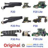 ต้นฉบับ USB Fast Charger Dock Connector ชาร์จ Mic Board Flex Cable สําหรับ Huawei P20 P30 Lite Plus Pro 2017 2018 อะไหล่โทรศัพท์