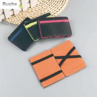 RUOHE เคส Dompet Koin ที่ใส่บัตรประชาชนหนัง PU อเนกประสงค์แบบลำลอง,คลิปเงินกระเป๋าสตางค์ธุรกิจ